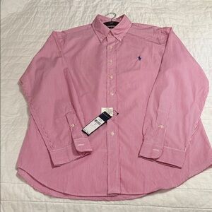 Ralph Lauren Pink Striped Casual Shirt
